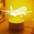 1pc 3D Creative Flying Airplane Night Light