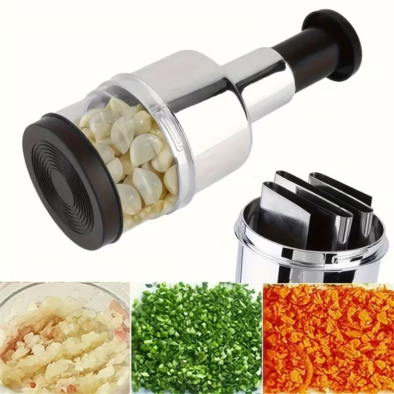 1pc Manual Garlic Press and Food Chopper